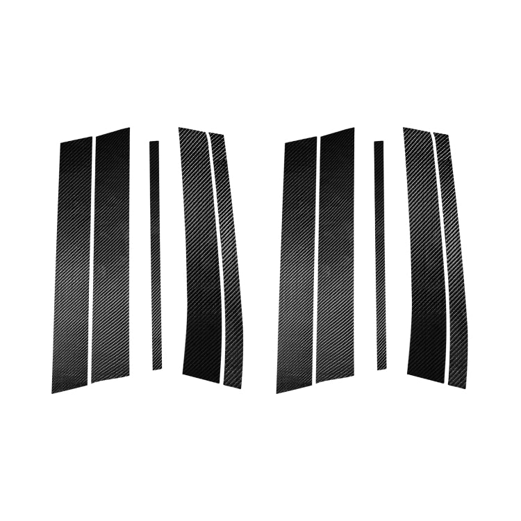 10 in 1 Car Carbon Fiber Door and Window Pillar Decorative Sticker for Volvo XC90 2003-2014, Left and Right Drive Universal - Decorative Strip by PMC TechLife | Online Shopping South Africa | PMC TechLife