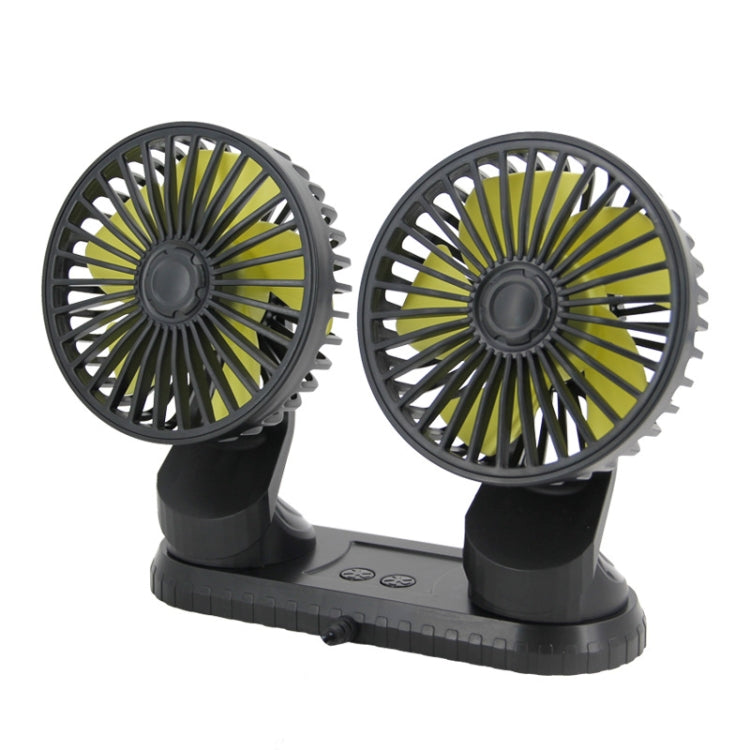 F404 Car Center Console USB Dual-head Electric Cooling Fan with Aromatherapy - free shipping - PMC TechLife - Order now!