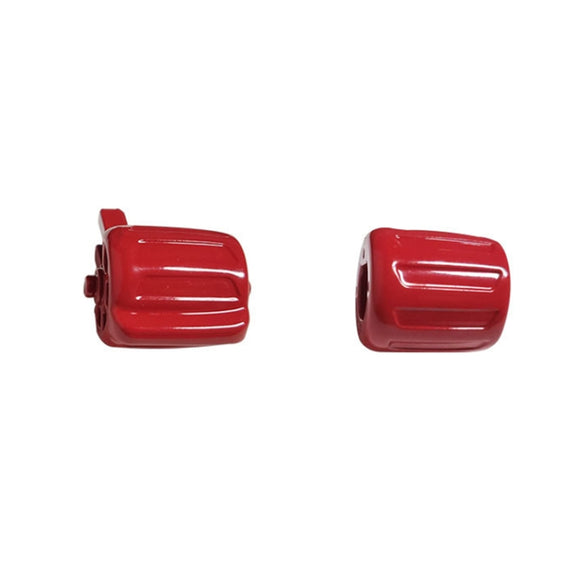 2 PCS Car Multi-functional Steering Wheel Rubber Button for BMW F10 / F07 / F02, Left and Right Drive Universal (Red)