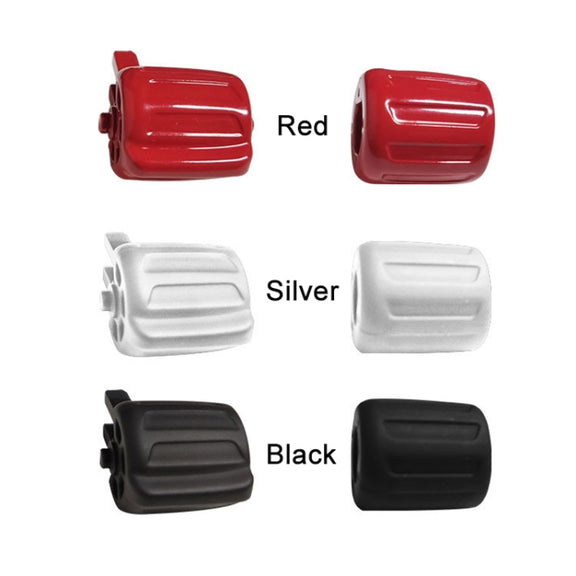 2 PCS Car Multi-functional Steering Wheel Rubber Button for BMW F10 / F07 / F02, Left and Right Drive Universal (Red)