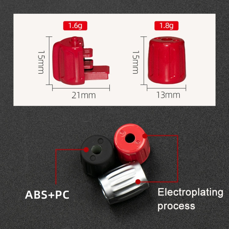 2 PCS Car Multi-functional Steering Wheel Rubber Button for BMW F10 / F07 / F02, Left and Right Drive Universal (Red)
