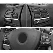 2 PCS Car Multi-functional Steering Wheel Rubber Button for BMW F10 / F07 / F02, Left and Right Drive Universal (Red)