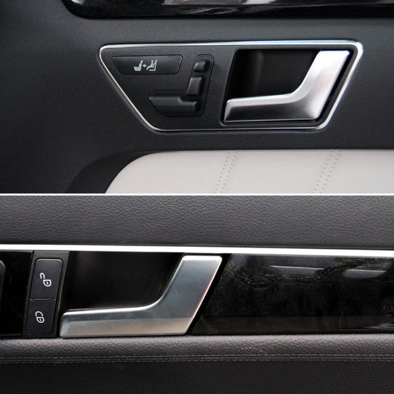 Car Right Side Electroplating Matte Inner Door Handle for Mercedes-Benz C Class W204 / X204 2008-2015, Left and Right Drive Universal