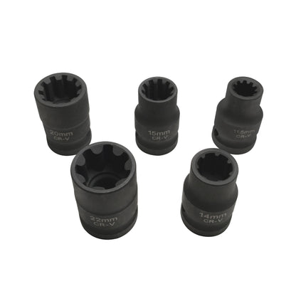5 in 1 ZK-056 Car VAG Brake Caliper Socket Set for Volkswagen / Audi / Porsche - free shipping - PMC Jewellery - Order now!