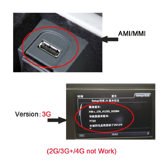 Car AMI USB-C / Type-C Charging Cable for Audi A4 A6 Q5 Q7 A5 / Volkswagen Touareg Golf CC