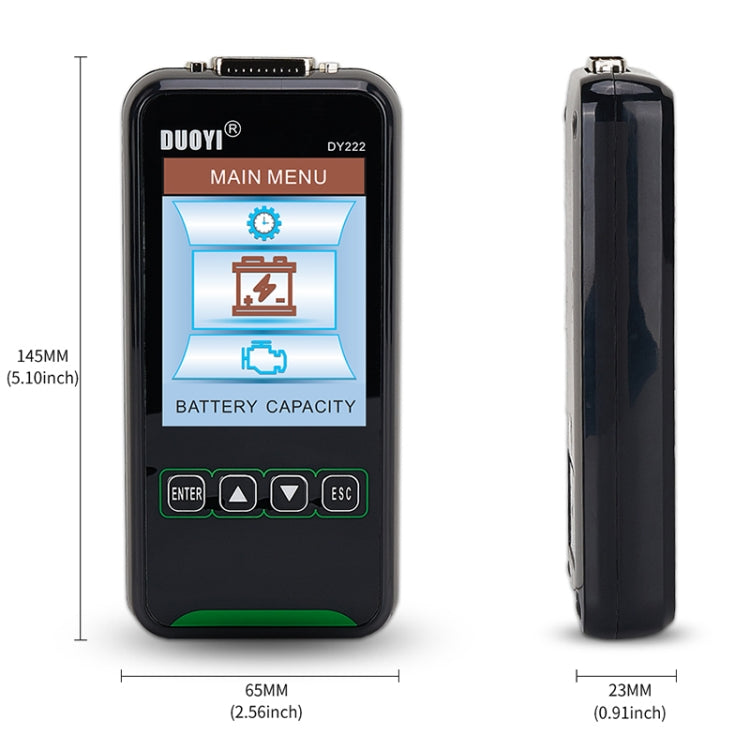 DUOYI DY222 Car 12V / 24V Battery Tester - free shipping - PMC Jewellery - Order now!