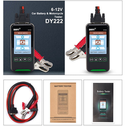 DUOYI DY222 Car 12V / 24V Battery Tester - free shipping - PMC Jewellery - Order now!
