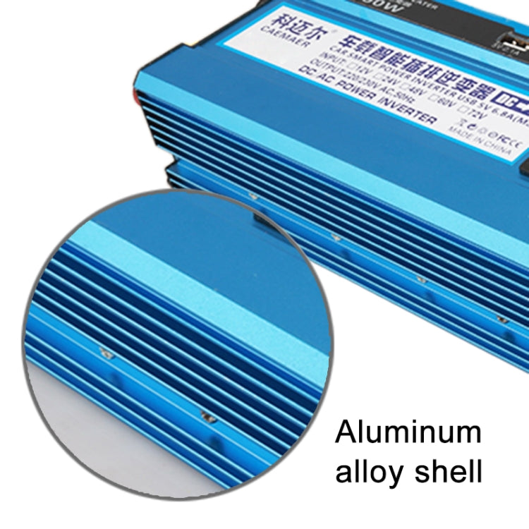 Carmaer 48V to 220V 2200W Three Socket Car Double Digital Display Inverter Household Power Converter - Modified Square Wave by PMC TechLife | Online Shopping South Africa | PMC TechLife