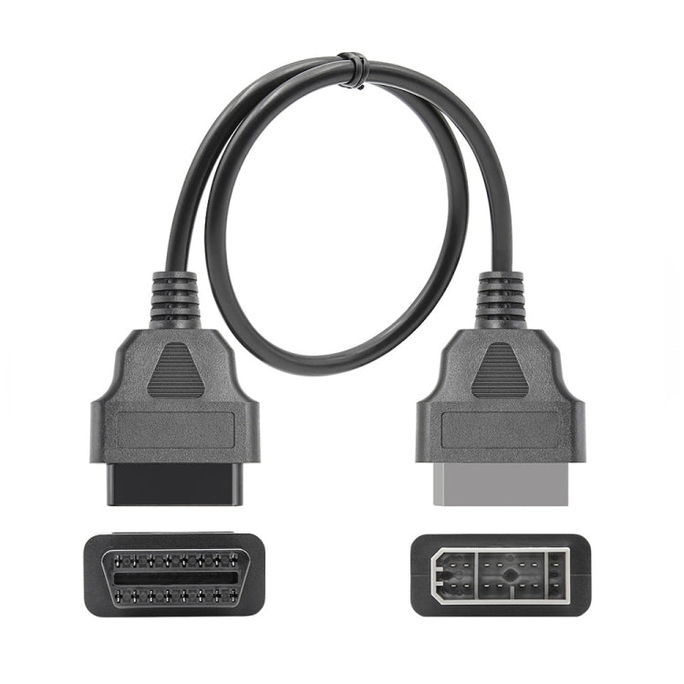 14Pin to 16Pin Car OBD2 Conversion Cable OBDII Diagnostic Adapter Cable for Nissan - Cables & Connectors by PMC TechLife | Online Shopping South Africa | PMC TechLife