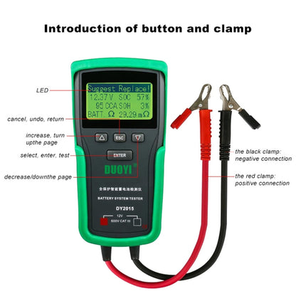 DUOYI DY2015 Car 12V Battery Tester Digital Diagnostic Tools - free shipping - PMC Jewellery - Order now!
