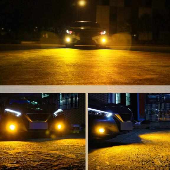 1 Pair Car Modified Front Fog Light for Honda Civic 1999-2000 (Yellow Light)