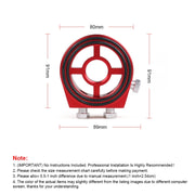 Car Modification Oil Temperature and Oil Pressure Gauge Adapter (Blue)