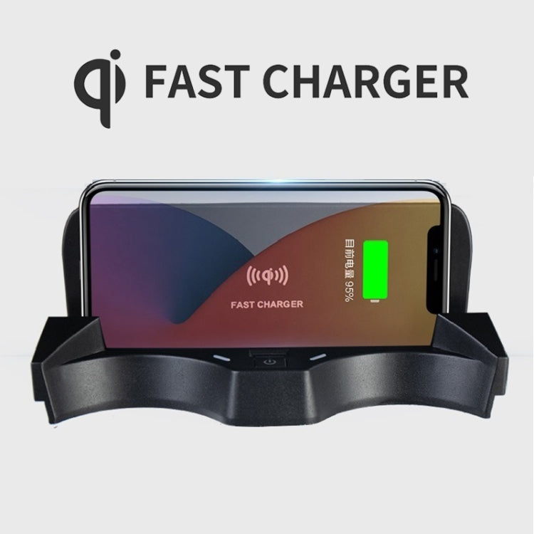 HFC-1014 Car Qi Standard Wireless Charger 10W Quick Charging for BMW X1 2020-2022, Left Driving with USB Interface - Wireless Charging Pads by PMC TechLife | Online Shopping South Africa | PMC TechLife