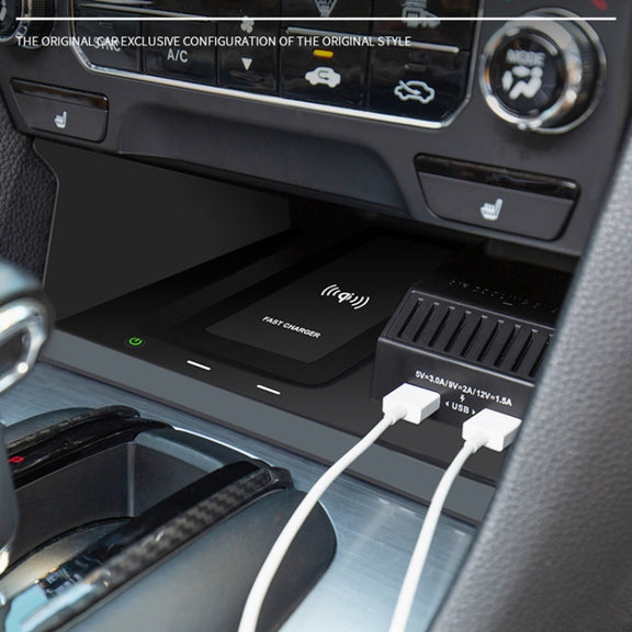 HFC-1002 Car Qi Standard Wireless Charger 10W Quick Charging for Honda Avancier / URV 2017-2020, Left Driving