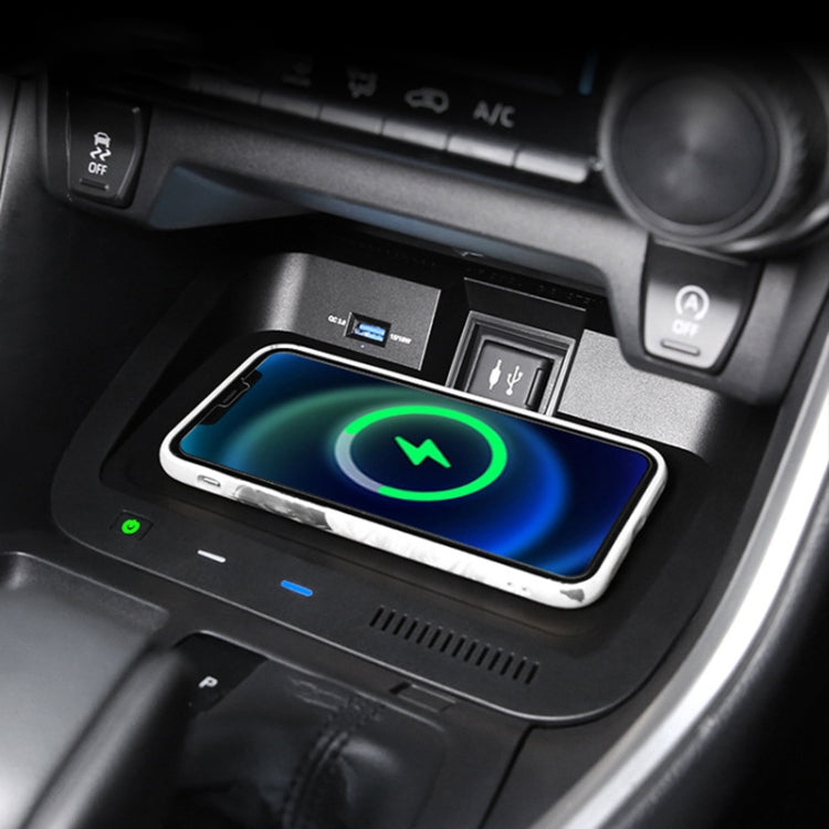 HFC-1062 Car Qi Standard Wireless Charger 10W Quick Charging for Toyota RAV4 2020-2021, Left Driving - Wireless Charging Pads by PMC TechLife | Online Shopping South Africa | PMC TechLife