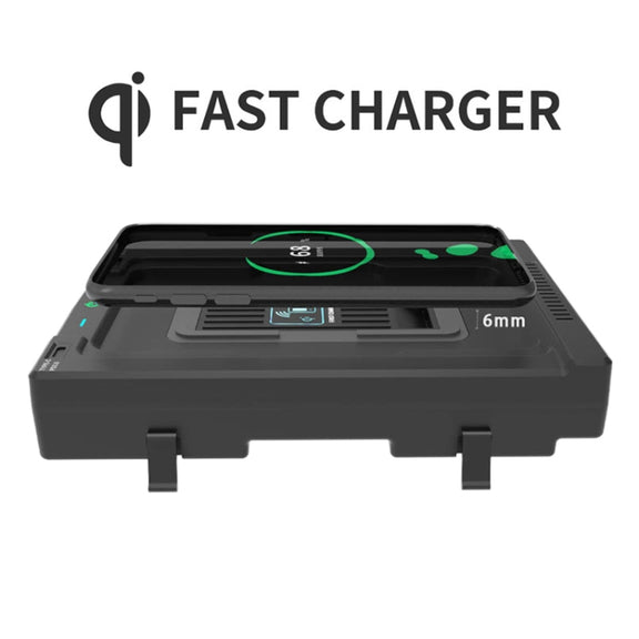 HFC-1065 Car Qi Standard Wireless Charger 10W Quick Charging for Toyota Highlander 2022, Left and Right Driving