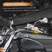 1 Pair Motorcycle Flashing Handlebar LED Turn Signal Light