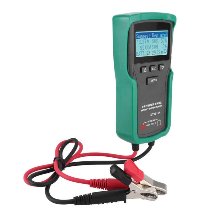DUOYI DY2015A Car 12V 24V Digital CCA Load Battery Charging Digital Capacity Tester - free shipping - PMC TechLife - Order now!
