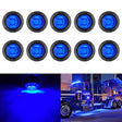 10 PCS MK-009 3/4 inch Car / Truck 3LEDs Side Marker Indicator Lights Bulb Lamp (Blue Light) - free shipping - PMC TechLife - Order now!