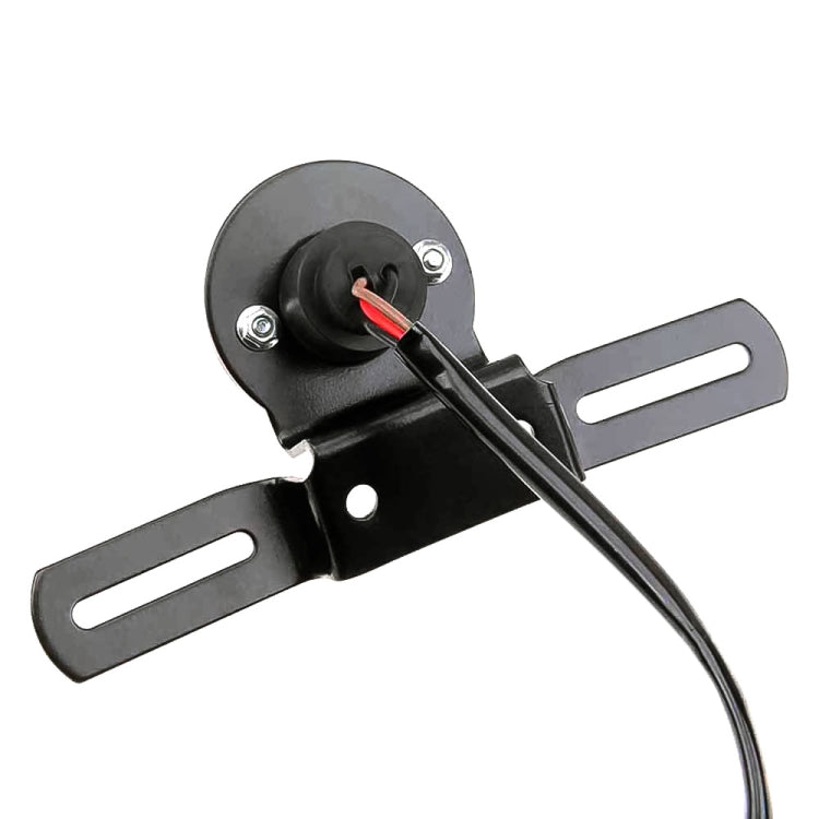 2 PCS Motorcycle Retro Round Brake Light with License Plate Holder - Signal Lights by PMC TechLife | Online Shopping South Africa | PMC TechLife