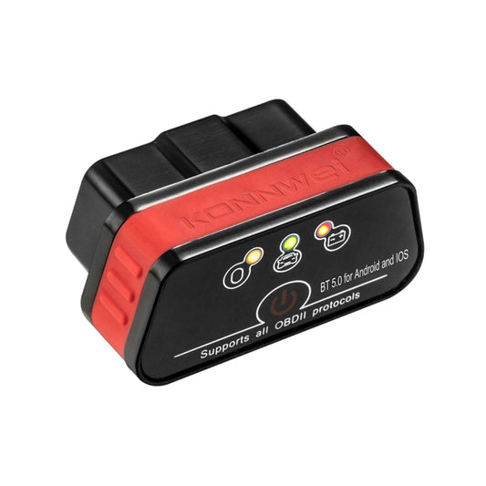 KONNWEI KW901 Android Phone OBD2 Car Bluetooth 5.0 Diagnostic Scan Tools(Red) - free shipping - PMC Jewellery - Order now!
