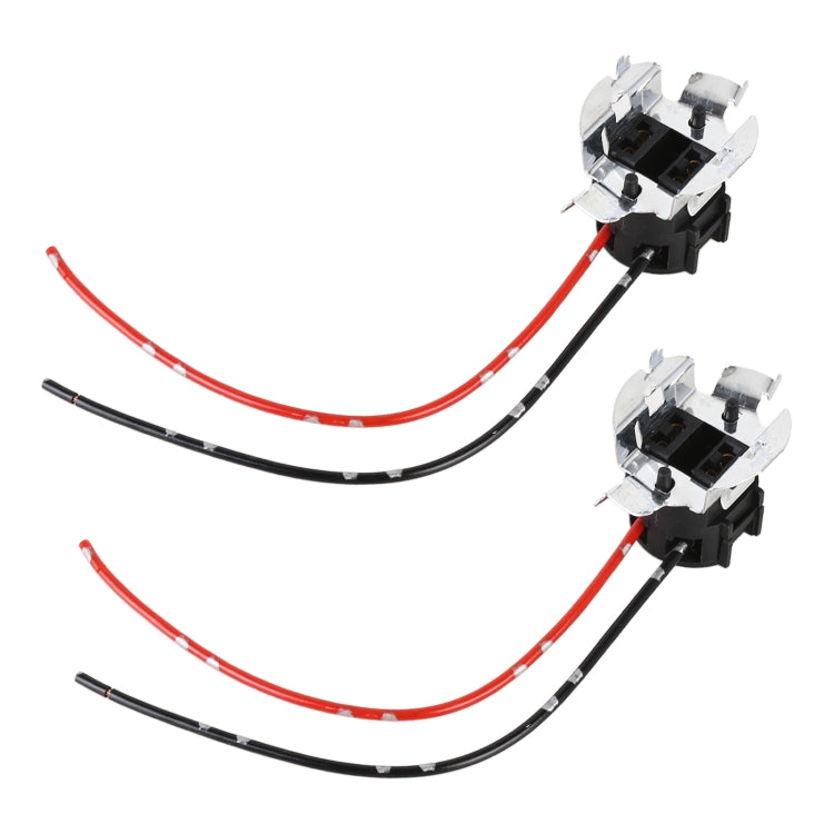 1 Pair TK-305 H7 Halogen Lamp Socket Car Bulb Holder Base with Cable - Wires by PMC TechLife | Online Shopping South Africa | PMC TechLife
