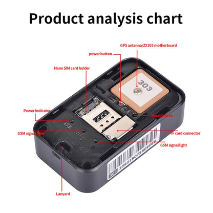 P03 2G Waterproof Pet GPS Tracker GPS+AGPS+WiFi+LBS Locator - Pet Tracker by PMC Jewellery | Online Shopping South Africa | PMC Jewellery | Buy Now Pay Later Mobicred