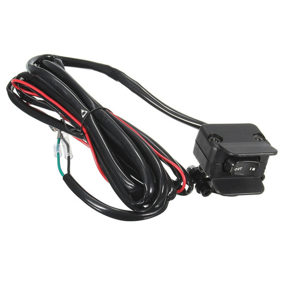 Motorcycle ATV / UTV Winch Rocker Switch Handlebar Control Line Warn Kits