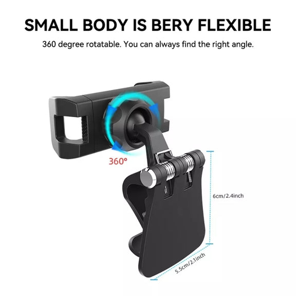 Multifunctional Car Sun Visor Rear Seat Mobile Phone Holder (Green)