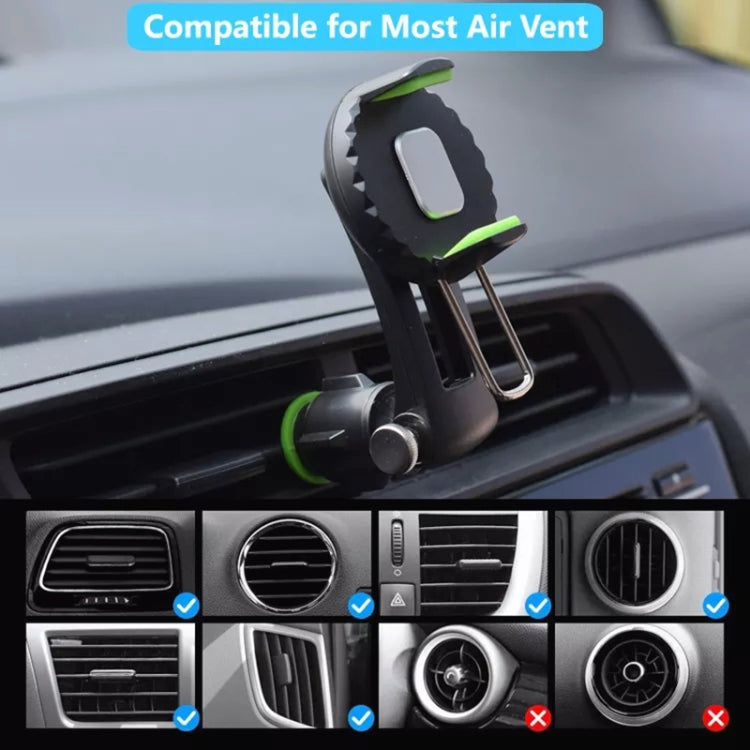 Multifunctional Car Air Conditioner Air Outlet Phone Holder (Green)