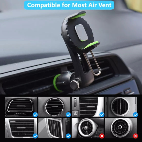 Multifunctional Car Air Conditioner Air Outlet Phone Holder (Black)
