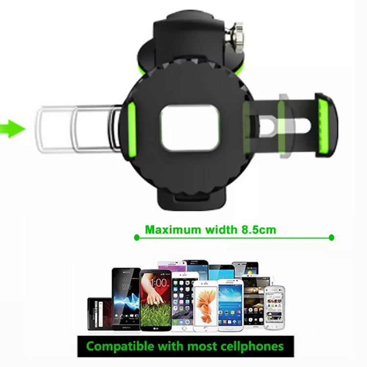 Multifunctional Car Center Console Dashboard Suction Cup Phone Holder (Black) - Car Holders by PMC TechLife | Online Shopping South Africa | PMC TechLife