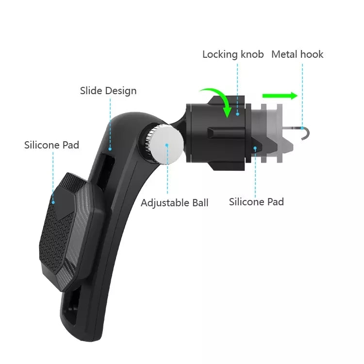 Multifunctional Car Air Conditioner Air Outlet Magnetic Phone Holder (Black) - Car Holders by PMC TechLife | Online Shopping South Africa | PMC TechLife