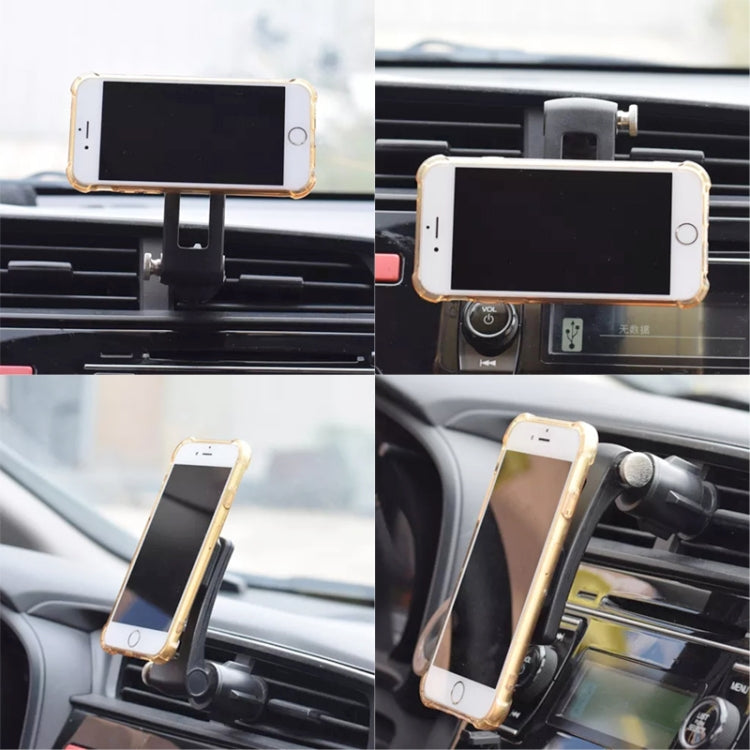 Multifunctional Car Air Conditioner Air Outlet Magnetic Phone Holder (Black) - Car Holders by PMC TechLife | Online Shopping South Africa | PMC TechLife