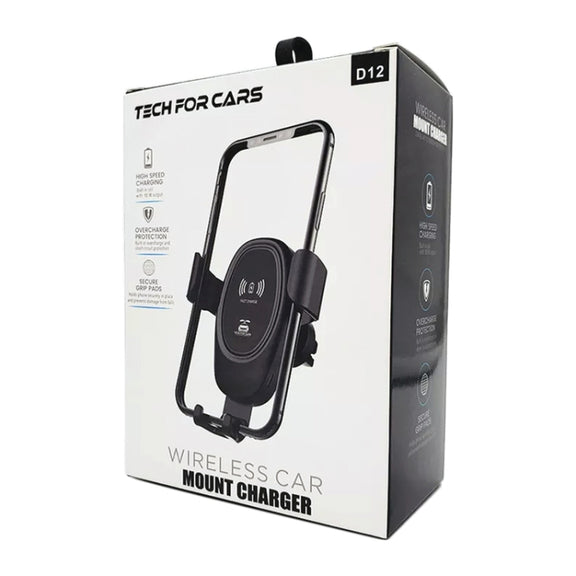 Car Wireless Charger Multifunctional Mobile Phone Wireless Charger Stand (Black)