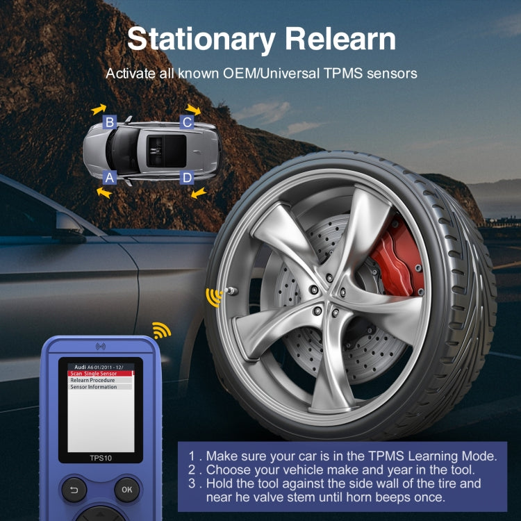 OBDResource TPS10 Car Tire Pressure Reset Meter EL50448 - free shipping - PMC Jewellery - Order now!