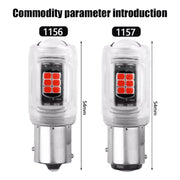 2pcs 1157 DC12V / 2.16W / 0.18A / 480LM Car LED Brake Light (Red Light)