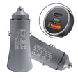 2pcs PD 20W Aluminum Alloy Dual Interface Car Fast Charger (Grey) - Car Charger by PMC TechLife | Online Shopping South Africa | PMC TechLife