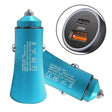 2pcs PD 20W Aluminum Alloy Dual Interface Car Fast Charger (Blue) - Car Charger by PMC TechLife | Online Shopping South Africa | PMC TechLife