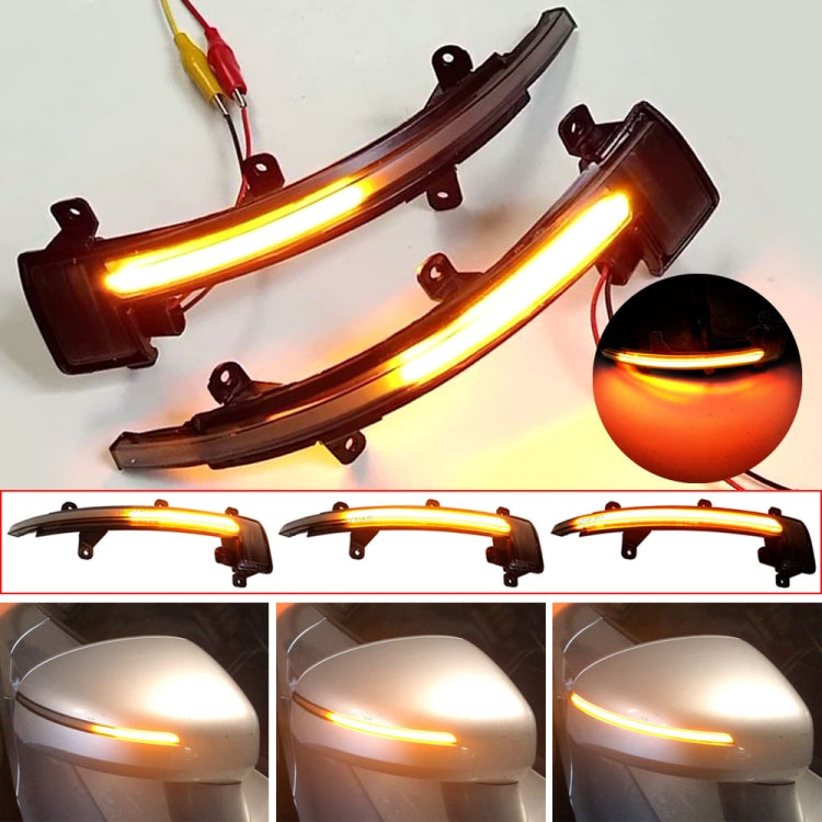 1 Pair For Audi TT MK2 2007-2014 Car Dynamic LED Turn Signal Light Rearview Mirror Flasher Water Blinker (Transparent Black)