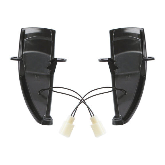 1 Pair For Honda Civic 2006-2011 Car Dynamic LED Turn Signal Light Rearview Mirror Flasher Water Blinker (Transparent Black)