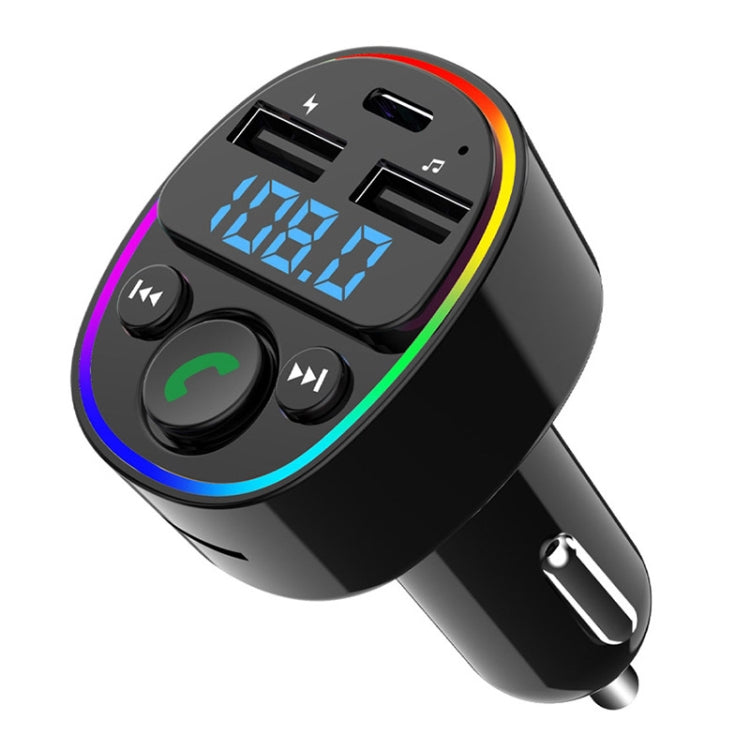 Car Bluetooth MP3 Player Audio FM Transmitter with Ambient Light - Bluetooth Car Kits by PMC TechLife | Online Shopping South Africa | PMC TechLife