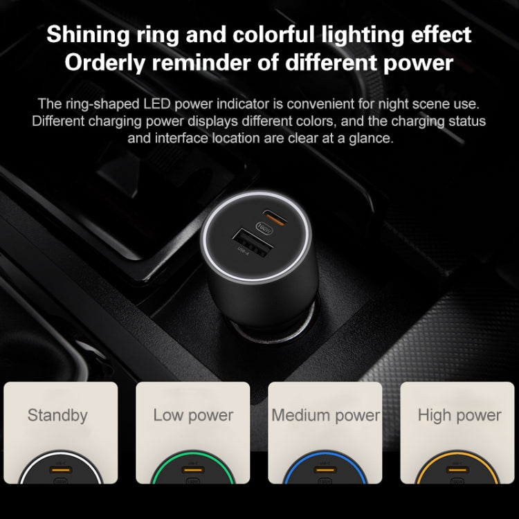 Original Xiaomi CC07ZM 100W Dual Ports USB + USB-C / Type-C Car Charger Fast Charging Version 1A1C - free shipping - PMC Jewellery - Order now!