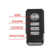 Wireless Anti-Theft Vibration Motorcycle Bicycle Water-resistant Security Bike Alarm with Remote