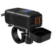 Universal Car Super Quick Dual Port USB Charger Power Outlet Adapter with LED Digital Voltmeter(Blue Light) - DIY Modified Charger by PMC TechLife | Online Shopping South Africa | PMC TechLife