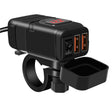 Universal Car Super Quick Dual Port USB Charger Power Outlet Adapter with LED Digital Voltmeter(Red Light) - free shipping - PMC TechLife - Order now!