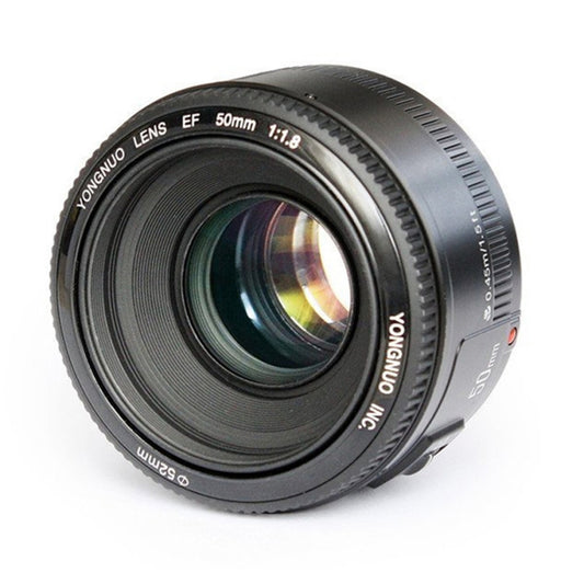 YONGNUO YN50MM F1.8N 1:2.8 Large Aperture AF Focus Lens for Nikon DSLR Cameras(Black) - free shipping - PMC Jewellery - Order now!