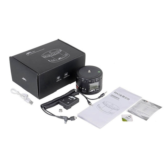 MA2 360 Degree Rotation Delayed Star Photography LCD Camera Mount for SLR & Digital Cameras with Time-lapse Photography (Black)