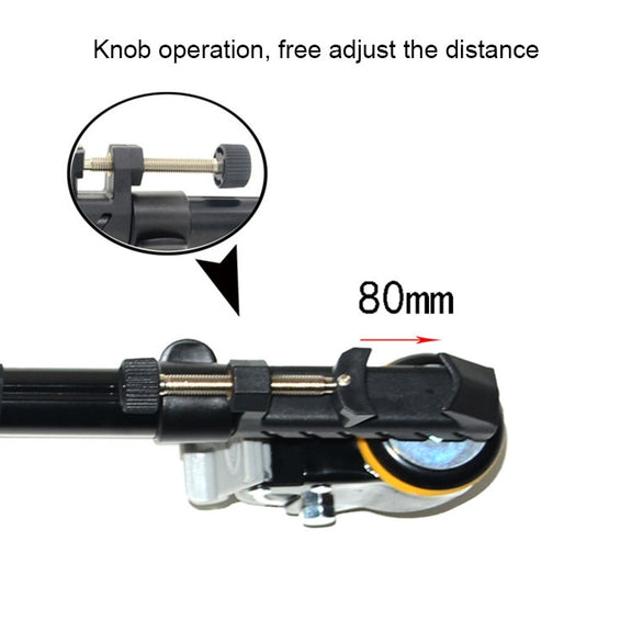 Kingjoy VX-600D Aluminium Alloy Camera Big Foot Wheel Tripod Pulley Base