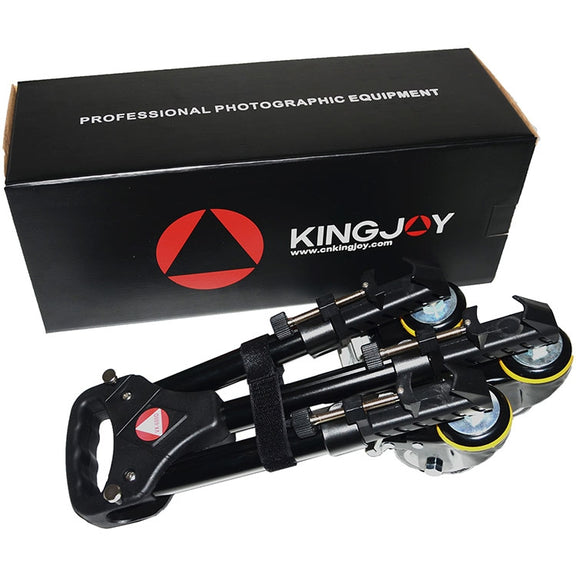 Kingjoy VX-600D Aluminium Alloy Camera Big Foot Wheel Tripod Pulley Base